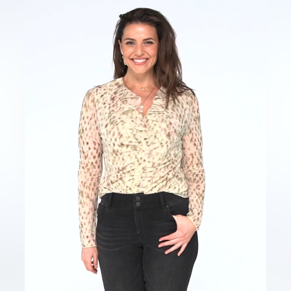 cabi NWT Dapple Top, Static Print, size SMALL, Fall 23 - Picture 3 of 6